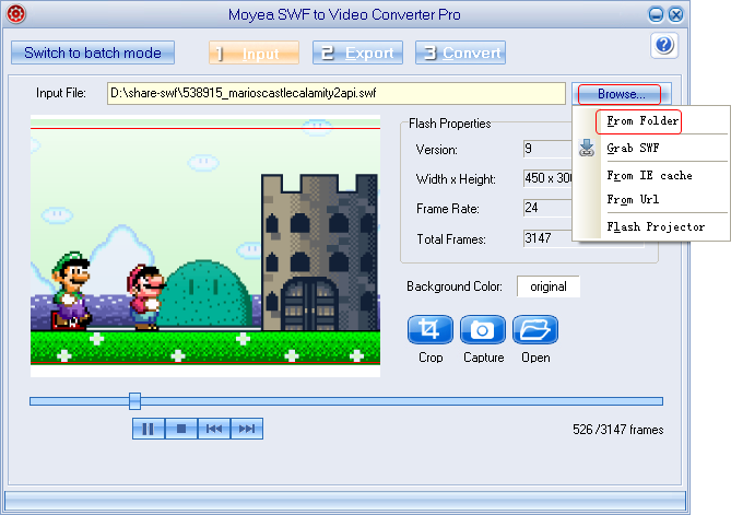 Import Flash SWF Files